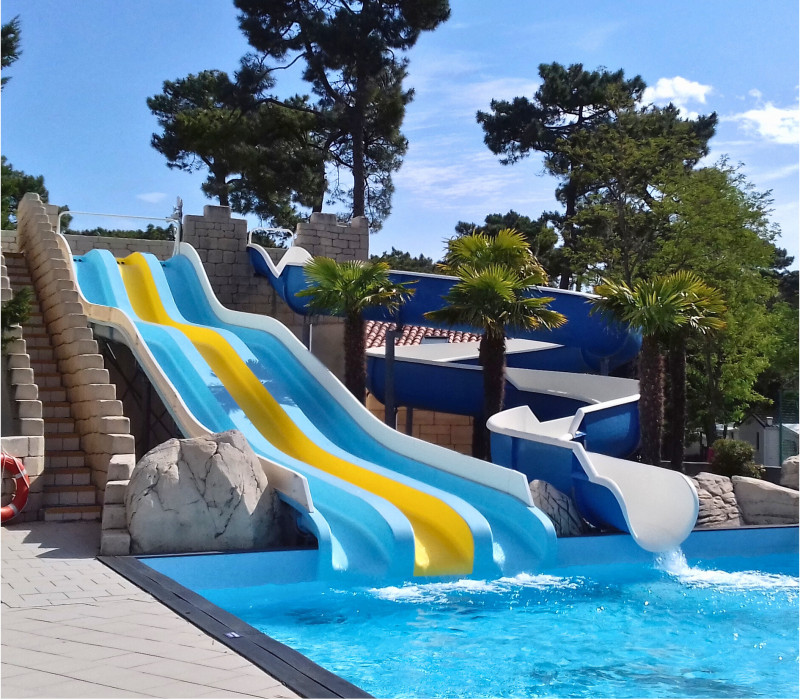 Swimmingpool Rutsche Camping Le Dauphin