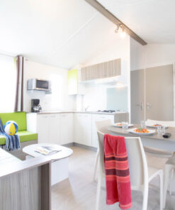 Salon Mobil Home Zéphir 4 Avec 3 Chambres Avec Climation à Saint Georges De Didonne